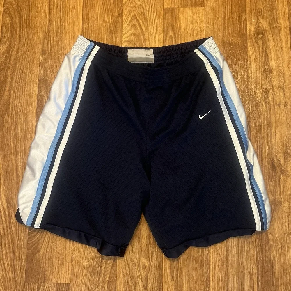 Nike Athletic Shorts Men Large 32 Multicolor Reversible Baggy Swoosh‎ Basketball